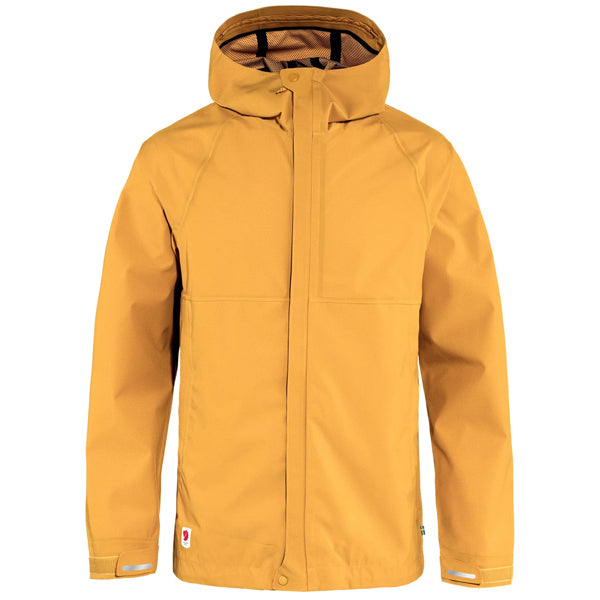 Fjällräven Men&#39;s Jackets - High Coast Hydratic Trail Jacket - Mustard Yellow