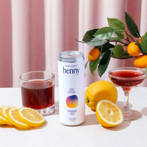 Elderberry + Yuzu Reishi Soft Energy Drink - 355ml
