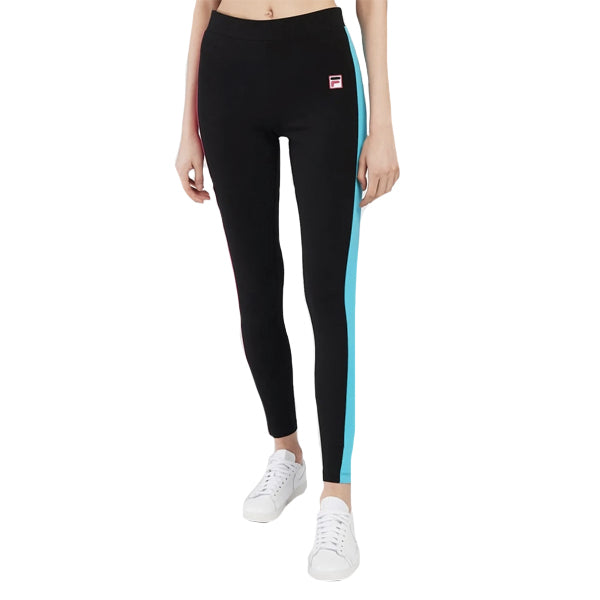 FILA Women's Pants - Riviera Legging - Black/Pink Glow/Scuba Blue – Prairie  Supply Co